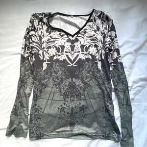Grunge fairycore long sleeve shirt